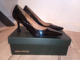 Čierne lakované lodičky - 4