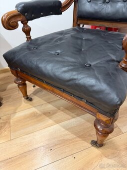 Starožitné novorenesančné kreslá (pár) - 4