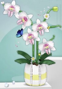Orchidea, kompatiblná s Lego - 4