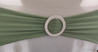 červené elastické mašle s brošňou - 4