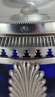 Starožitná strieborná cukornička - 376 gramov - 4