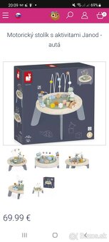 Motorický stolík s aktivitami Janod - autá - 4