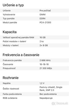 RAM 16 GB - 4