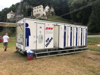 mobilné WC oplotenie zabrany tribúny umyvadla - 4