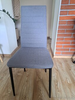 Jedálenské stoličky 6 ks, sivé 12 €/ks - 4