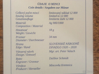 SND 2020 PROOF – Investičné striebro - 4