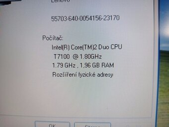 predám IBM LENOVO THINKPAD T61 , WINDOWS XP, bez baterky - 4