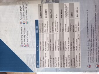 Elektrický ohrievač 2kw - 4