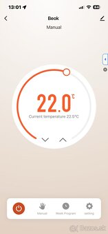 Bezdrôtový WIFI termostat BEOK - 4