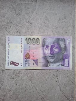 2x1000sk za 90€ , slovenske bankovky - 4