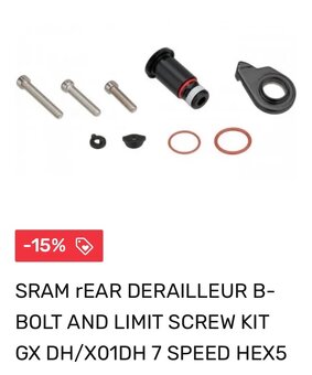 Sram GX prehadzovačka s radením a X01 skrutkou (super stav) - 4
