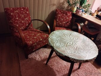 Kreslá a stolík Halabala - 4