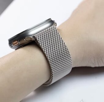 Prémiový Titanium Milanese Loop pre Apple Watch Ultra - 4