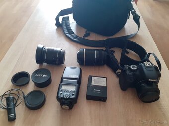 Canon EOS 600D set – 2 objektívy, blesk, brašňa, výbava - 4