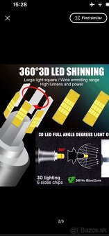 Predám extra silne  led žiarovky h7 - 4