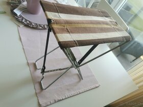 Stará skladacia kempingová stolička - 4