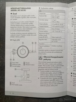 Regulator plynu A300i/A310i - nový - 4