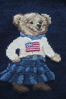 RALPH LAUREN BEAR ikonicky bavlneny damsky sveter M - 4