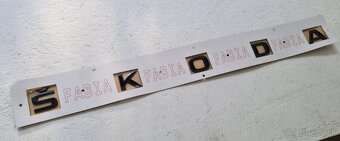 ŠKODA nápisy ČIERNE / CHROMOVE - 4