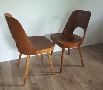 retro stoličky, pevné 2 kusy, 60 roky - 4