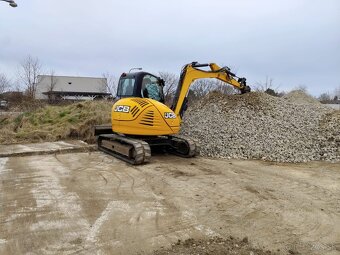 Bager JCB 8085. Klima, 2x lyžica, kosačka. - 4