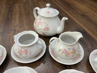 Retro čajová súprava československý porcelán Bohemia - 4