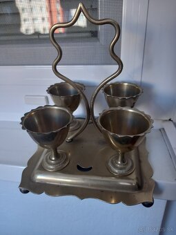 Alpaka poháre svietnik. - 4