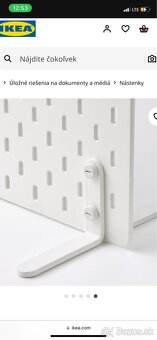 Písací stôl+ perforovaný panel z ikea - 4