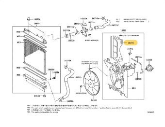 Kryt ventilátora chladiča OEM Toyota Yaris, Urban Cruiser... - 4