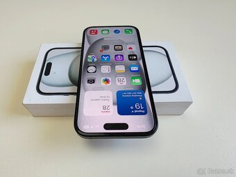 APPLE IPHONE 15 128GB BLACK,ZDRAVIE BATERKY 100% - 4