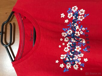 PEPE jeans originál Red damske tricko S - 4