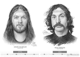 unikátny kreslený kalendár Pink Floyd 2026 - 4