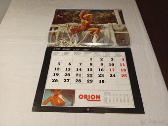 Kalendář firmy ORION - 1989 - pro sběratele - 4