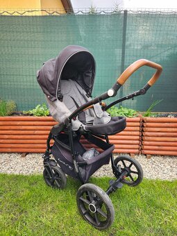 Predám kočík 2v1 RIKO Basic antracit + vajíčko a isofix zákl - 4