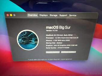 MacBook Air 13" (2014) – i5, 4GB RAM, 128GB SSD - 4