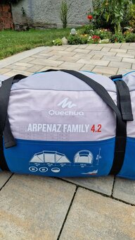 Rodinný prútový stan Arpenaz 4.2 pre 4 osoby – 2 spálne, skv - 4