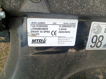 Motorová kosačka MTD Smart 53 SPBS - 4