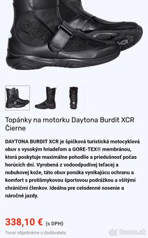 kvalitne kozene cizmy DAYTONA Burdit XCR gtx vel. 43 - 4