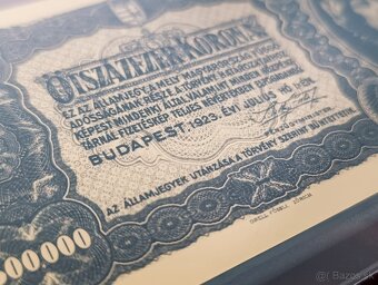 Predám zberateľskú repliku bankovky – 500 000 Korona (Maď - 4