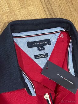 Pánska červená polokošeľa Tommy Hilfiger - 4