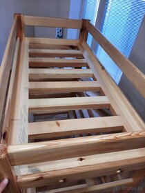 Poschodová posteľ detská s úložným priestorom masív - 4