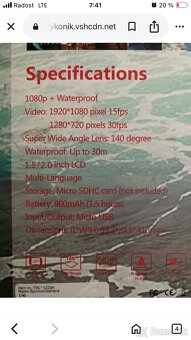 Športová kamera - N.O.V.Á. - 4