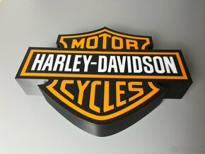 Harley Davidson LED Logo lampa - 4