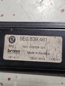 Skoda Octavia 3 regulator okna ZL dvere - 4