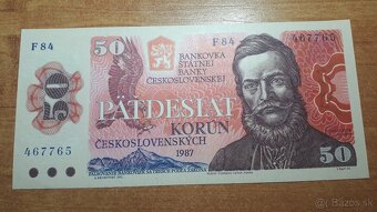 Predám 10 a 50 korún Československo v UNC stave - 4