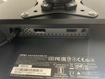 2x 24" IPS FullHD 75Hz monitory MSI a HP + držiak - 4