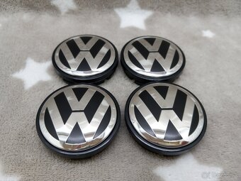 Středové krytky Vw, 56x52mm chrom logo - 4