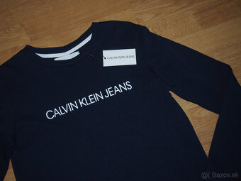 Calvin Klein dámska mikina tmavomodrá - 4