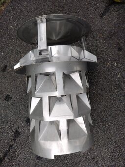 Komínová hlavica EKON so vsuvkou 160 mm nerezová - 4