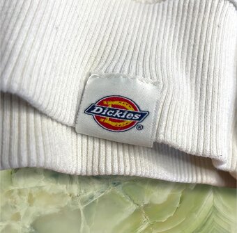 Dickies biela mikina s logom | Veľkosť S | Unisex - 4